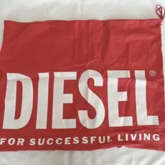 DIESEL ディーゼル　ロゴ　巾着　赤のサムネイル