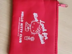 新品⑥Hello Kitty Club ティッシュケースポーチ レッド　未使用のサムネイル