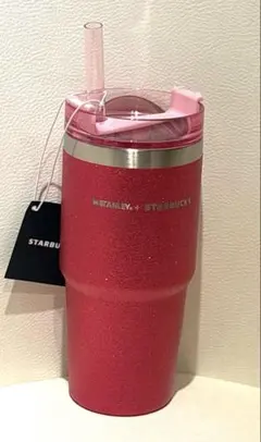 2024サクラ　スタバタンブラーSTANLEYグリッタービビットピンク