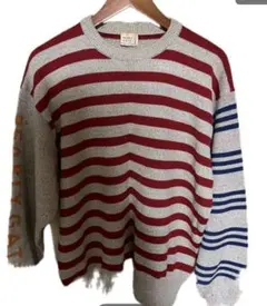 ニットセーター PEARLY GATES ストライプ