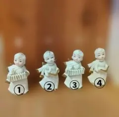 陶器製 天使の置き物 4体セット