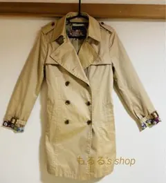 美品　ユナイテッドアローズ　グリーンレーベル　リバティ柄　トレンチコート　　M