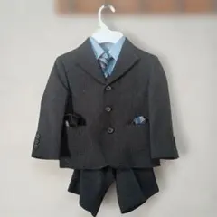 フォーマルスーツ ダークグレー(ブラックに近い) 100cm~セットアップ