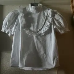 GRL フリルリボン付きホワイトシャツ