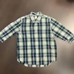 Gap 七分丈袖チェック柄シャツ XL