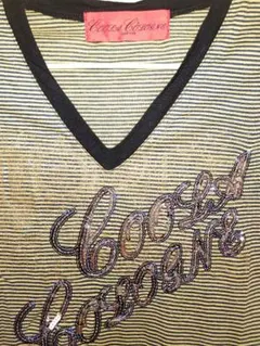 値下げ中!COOLA スパンコールTシャツ Ｖネックのサムネイル