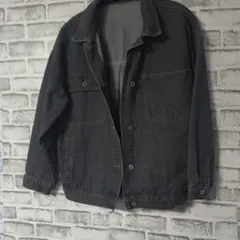 デニムジャケット　ダークグレー（美品）Lサイズ