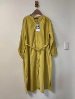 新品タグ付 シューラルー シャツワンピース L 黄色 イエロー