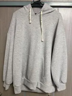 Boka nii ロゴ紐 パーカー グレー
