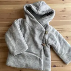 1+inthefamilyフード付きグレーアウター