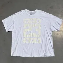 HARD TEN 発泡プリント ビッグロゴ ビッグ Tシャツ 4XLサイズ 白色