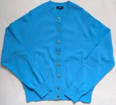 PLST UVカットレーヨンブレンドメタルボタンカーディガン
