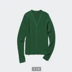 エクストラファインメリノリブショートカーディガン