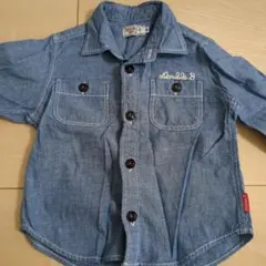 Mikihouse　DOUBLE.B デニムシャツ 90cm