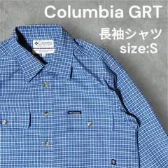 【人気】Columbia GRT 長袖シャツ size:S 胸ポケット チェック