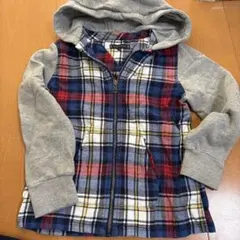 TOMMY HILFIGER チェック柄パーカー 128