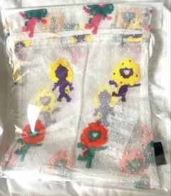 新品!未使用! ミャクミャク　万博　EXPO カラフルレース　巾着