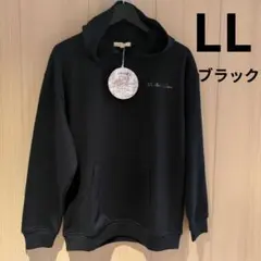 しまむら　新品　 フード付きパーカー プルオーバー　LL　ブラック