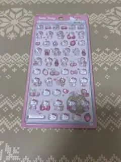 ボンボンドロップシールミニ ハローキティ　ピンク サンスター文具