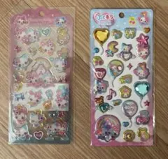 まじかるみゅーちゃん　シール　ドロップジェリーシール　ぷくキラシール　2点セット