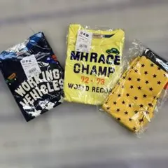 ミキハウス 車 ロンT 星柄 ズボン 100