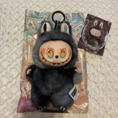 残り僅か THE MONSTERS グレーぬいぐるみキーホルダー