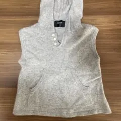 カシミヤ100 ニットベスト男女兼用90くらいから110
