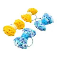 (59)ぷっくりリボンセット❁⃘*.kidsヘアゴム4個セット・立体的