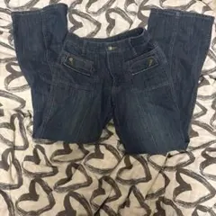 ダークブルーブーツカットデニム