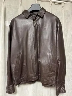 31日まで！90s Polo Ralph Lauren ラムレザーブラウン XL