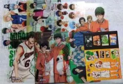 黒子のバスケ 黒バス ジャンボカードダス クリアBIGカード ステッカー 8点