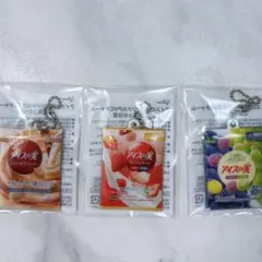 Glico アイスの実 ミニチュアチャーム 3種セット【匿名即日発送】のサムネイル