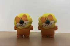たべっ子どうぶつ　ガチャガチャ　ライオン2体