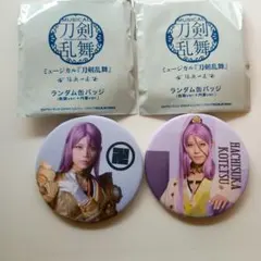 刀剣乱舞 刀ミュ 蜂須賀虎徹 缶バッジ 2点セット