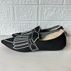 offen/オッフェン pointed-TROMPE 36 ブラック 黒