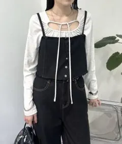 mystic マルチwayセットアップ ビスチェセット サイズ2 ブラック