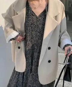 美品　ジャケット　SHEIN　ベージュのサムネイル