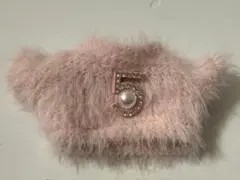 LABUBU17cm用 ロゴ付きファーベスト　3点セット