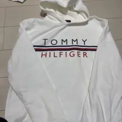TOMMY HILFIGER ホワイトパーカー Lサイズ