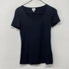 armani collezioni ストレッチ　トップス　黒　 カ12のサムネイル
