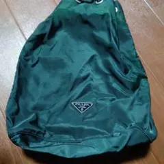 PRADA ダークグリーン ナイロンポーチ