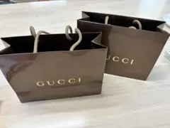 GUCCI ブラウン ショッパー 2個セット