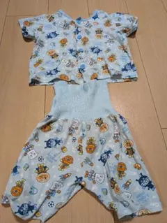 【本体綿100％】夏物 アンパンマン 総柄 半袖パジャマ Anpanman