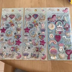 グリッターマジック　ドリームシール　2種類3枚