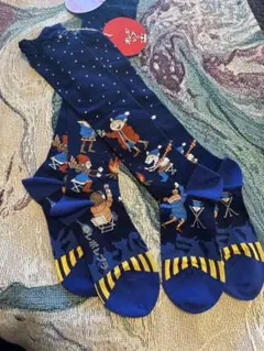 タグ付　アロベロベロ　オレボレブラ　ハイソックス　新品未使用　紺色②