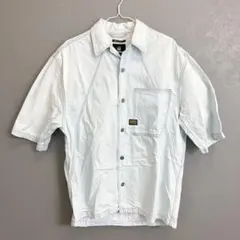 2900−1◯ G-STAR RAW リラックスフィット 半袖シャツ 薄青