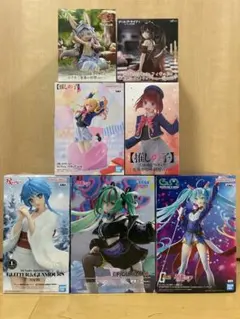 【美少女フィギュア】　初音ミク・ナナチ・時崎狂三・有馬かなetc　7体セット