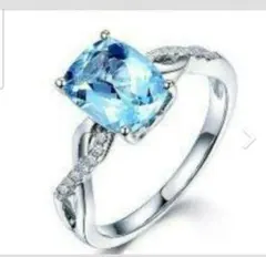 天*〜様 ᒪl/▼❸j←←←m2-2★★ 15連 サファイアダイヤモンドリング