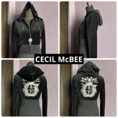 セシルマクビー ショート丈パーカー ジップアップ CECIL McBEE y2k