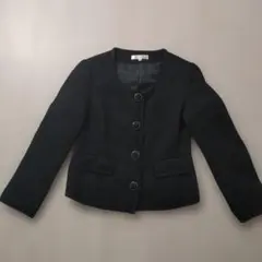 GLACIER ノーカラージャケット ブラック M